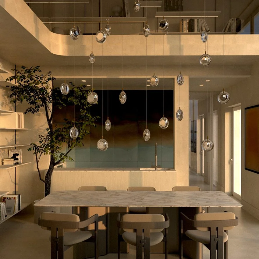 Lens 9 Pcs Pendant Light