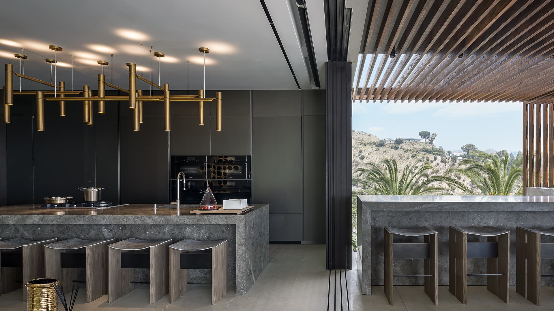 Tubular Horizontal Chandelier