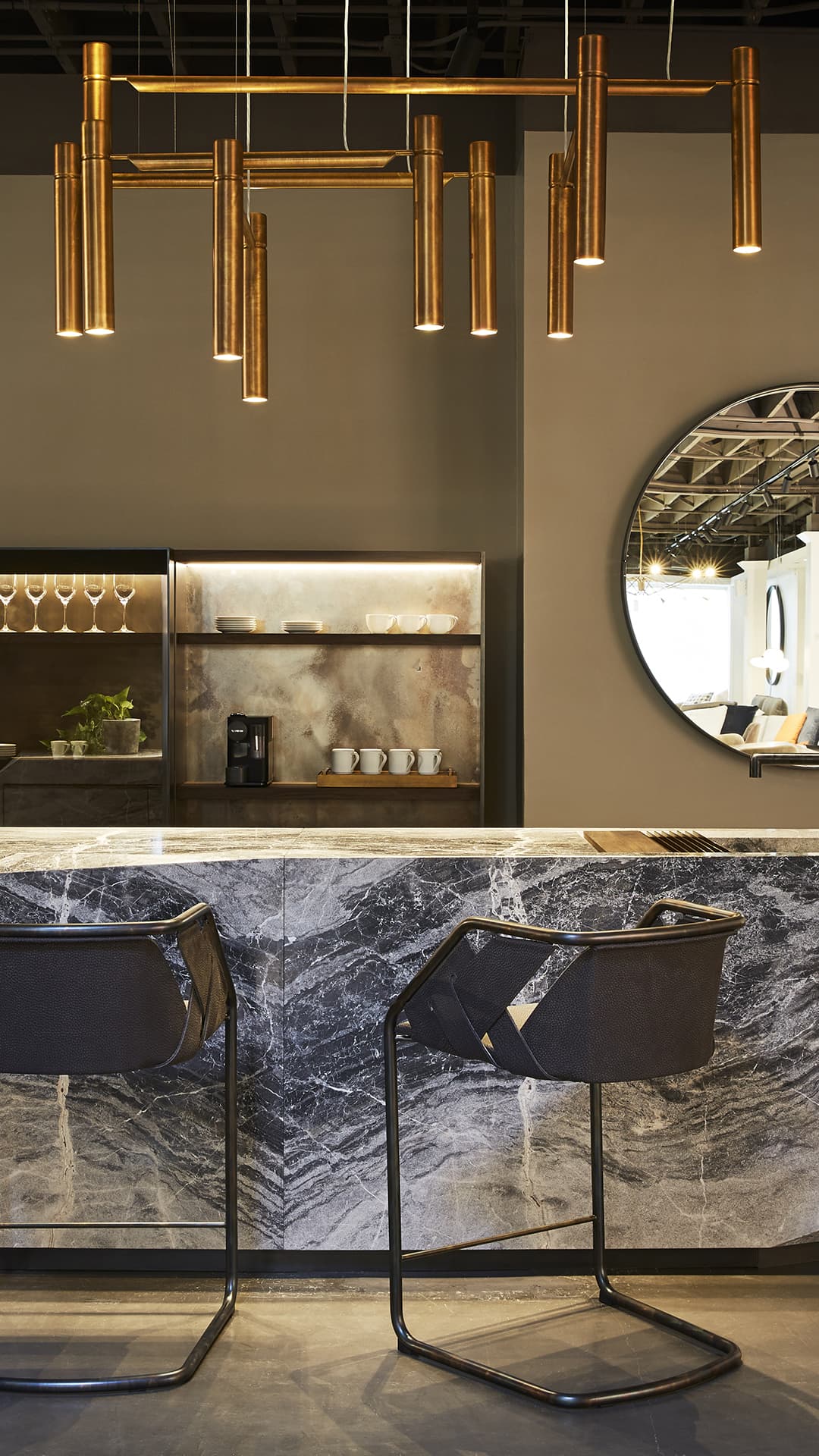 Tubular Horizontal Chandelier