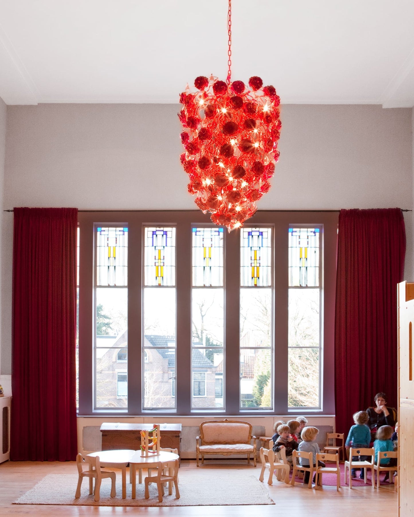 Love You Love You Not Chandelier Conical