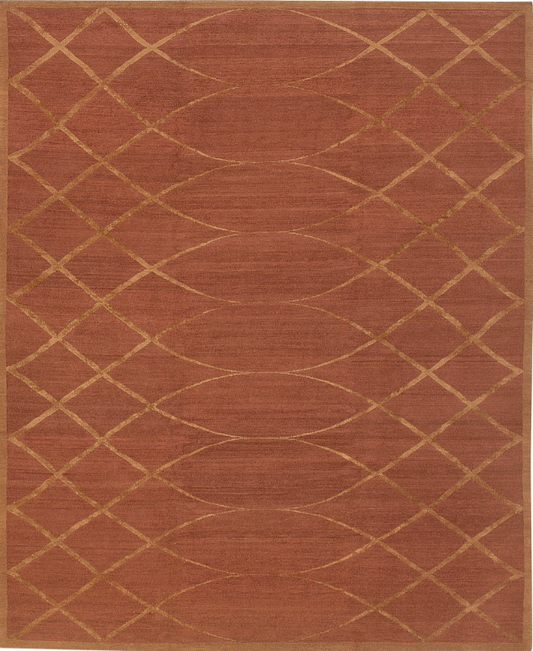 Arching Lattice Auburn Rug